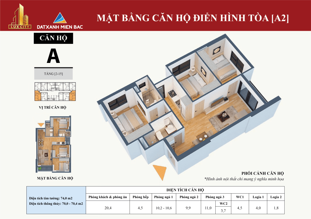 phối cảnh căn hộ luxcity cẩm phả toà a2