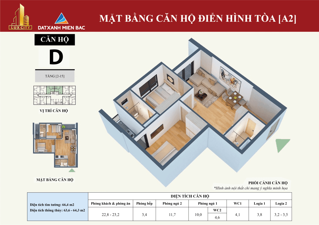phối cảnh toà A2 luxcity cẩm phả 