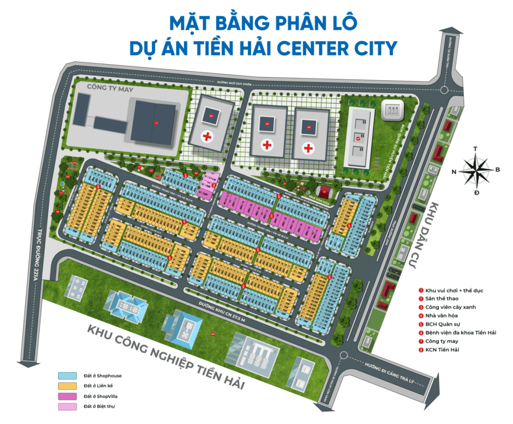 mặt bằng tiền hải center city