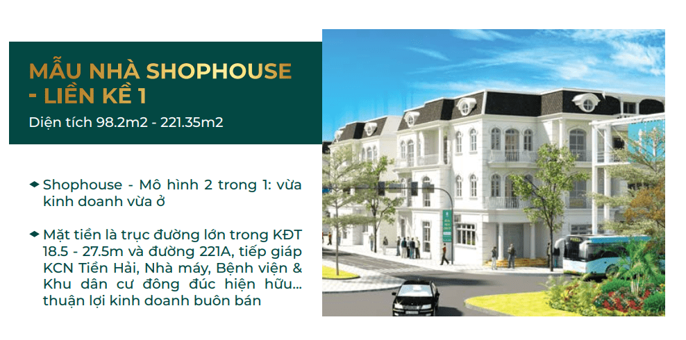 mẫu nhà tiền hải center city